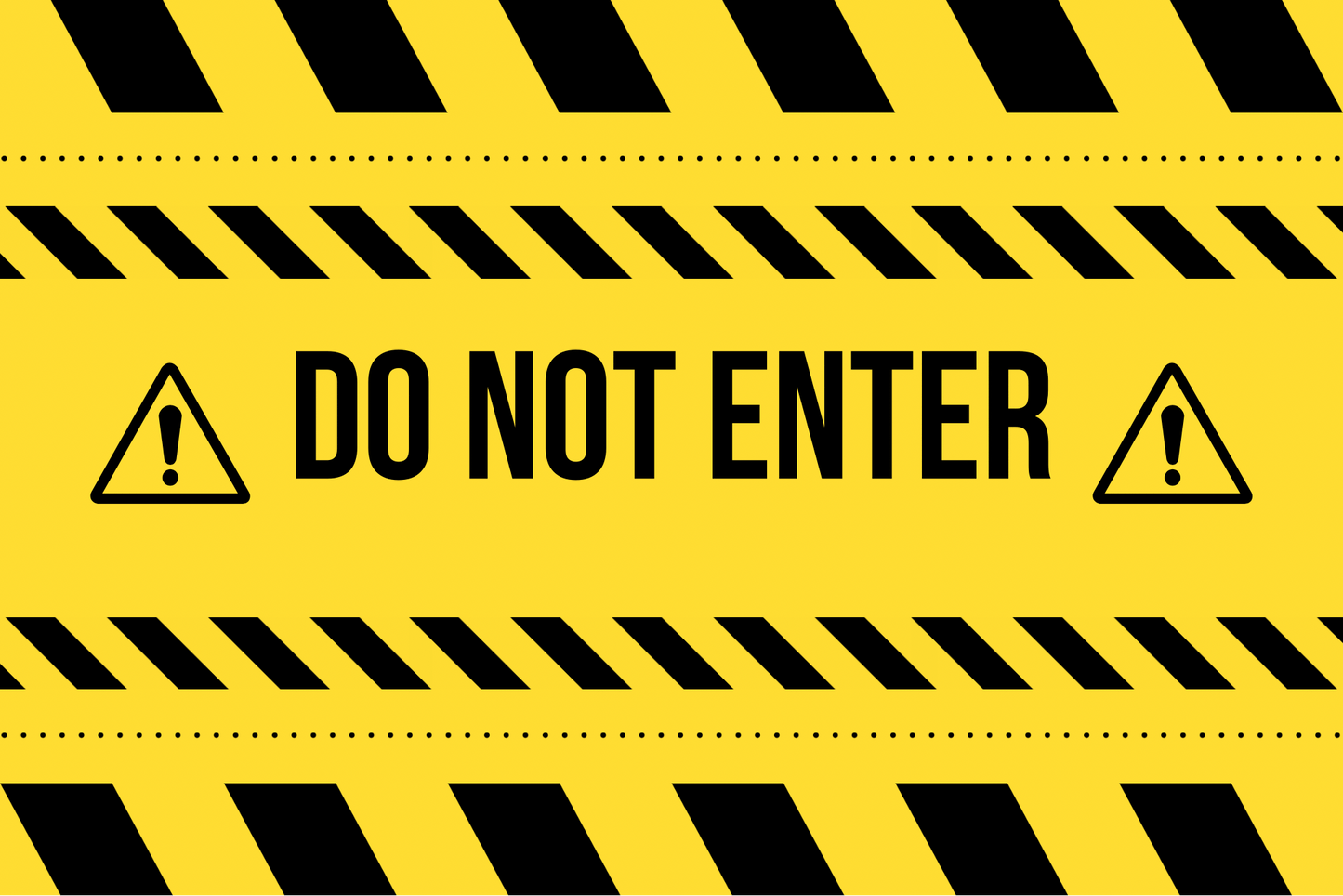 Do Not Enter – 8.5” x 11” Waterproof Adhesive Safety Decal - CGAP Industries