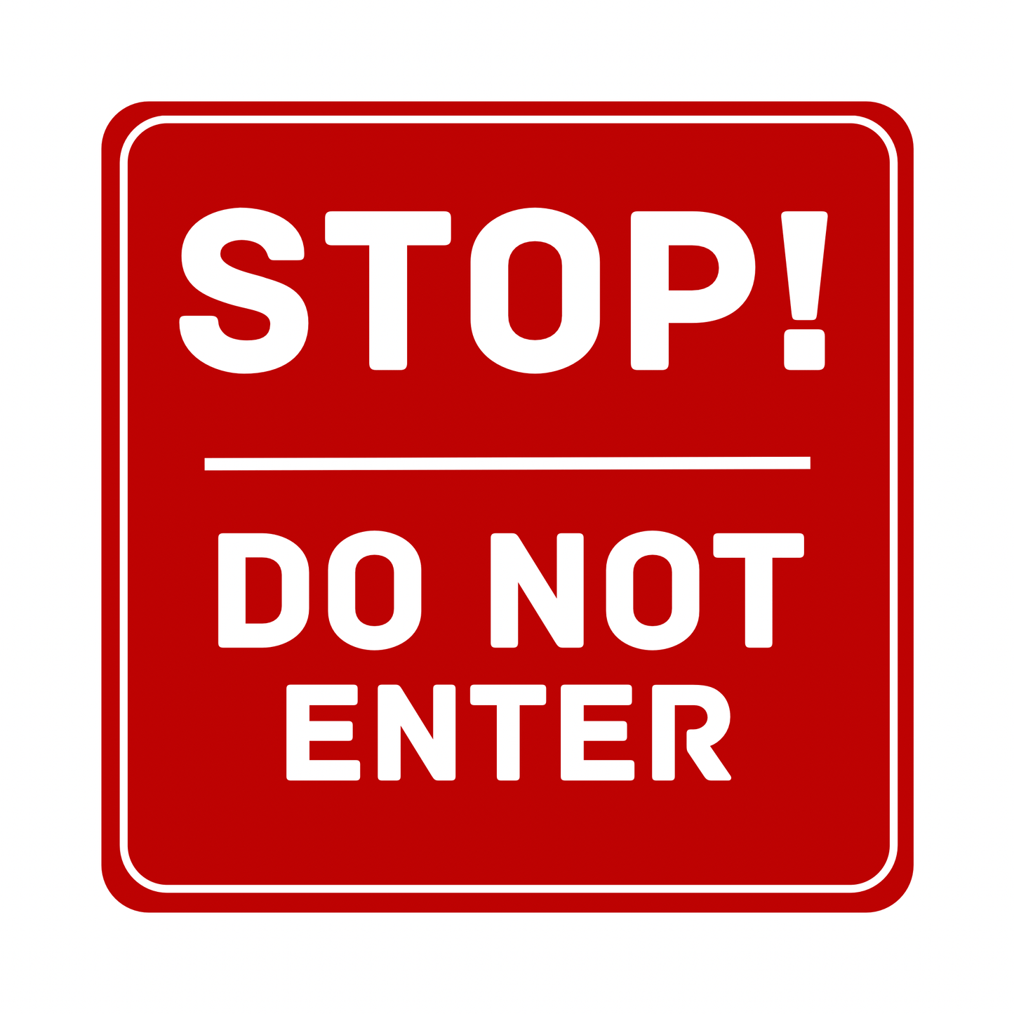 STOP! DO NOT ENTER — Red Safety Door Sign | Peel - and - Stick Decal (8.5 × 11 in) - CGAP Industries