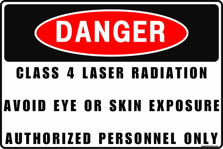 Laser Safety Signs - CGAP Industries