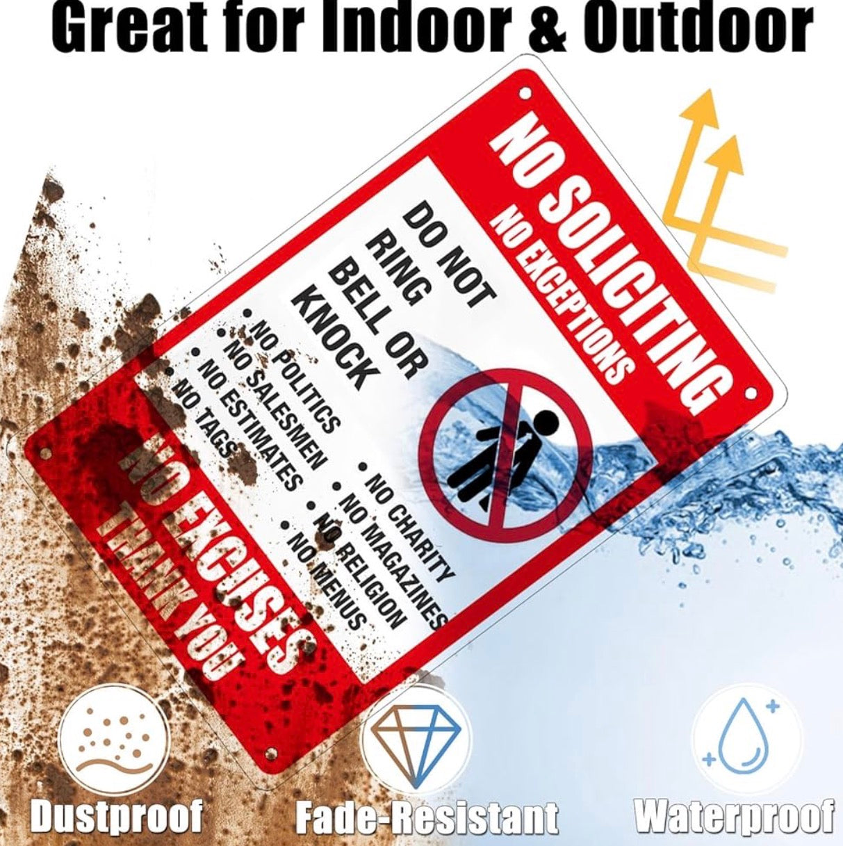 Subterranean Shaft Danger Sign – Pressurized Water Release Strike and Flood Hazard – Keep Out – 8x12 UV Resistant Rust Resistant Aluminum – Professional Facility Grade by CGAP Safety