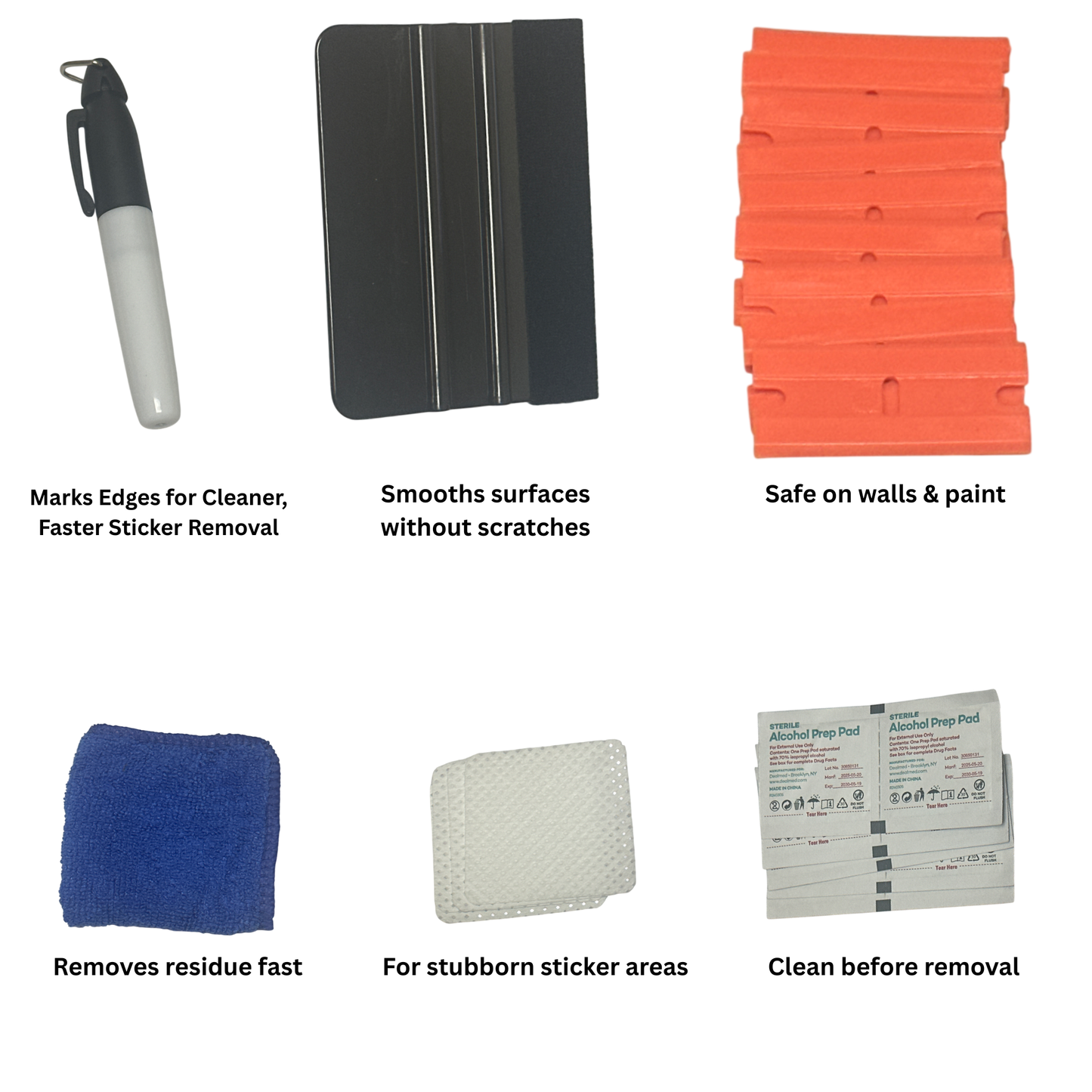 Pro Adhesive & Sticker Removal Kit (No-Scratch Surface Safe)