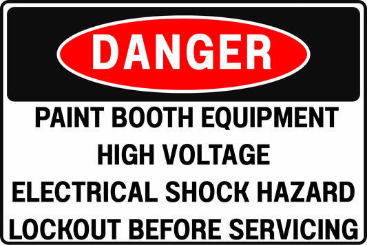 SEVERE INJURY RISK VOLTAGE DANGER SIGN – ARC FLASH HAZARD – FOR PAINT BOOTHS AND ELECTRICAL PANELS – 8X12 UV-RESISTANT, RUST-RESISTANT ALUMINUM – PROFESSIONAL FACILITY GRADE – BY CGAP SAFETY