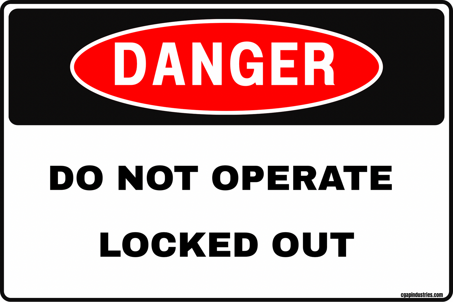 CGAP SAFETY 6 - Pack Industrial OSHA LOTO Kit | Aluminum Lockout/Tagout, Machine Guarding, Emergency Shut - Off, Eyewash & PPE Required Signs | ANSI Compliant - CGAP Industries