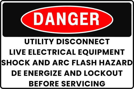 DANGER Utility Demolition Zone Sign – Electrocution Hazard – 8x12 Aluminum - CGAP Industries