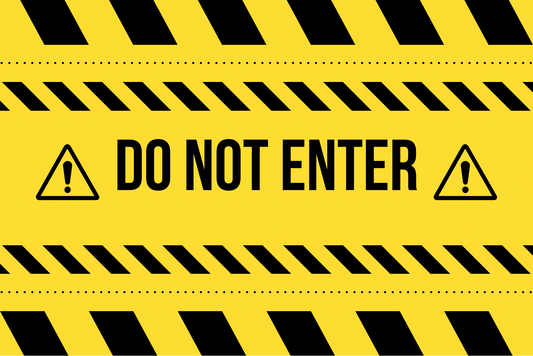 Do Not Enter – 8.5” x 11” Waterproof Adhesive Safety Decal - CGAP Industries