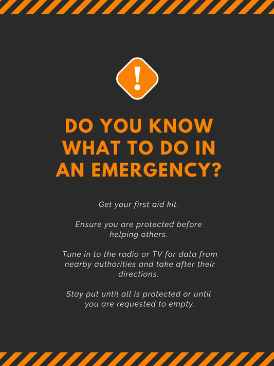 Emergency Preparedness Guide – Peel - and - Stick Safety Sign (8.5 × 11 in) - CGAP Industries