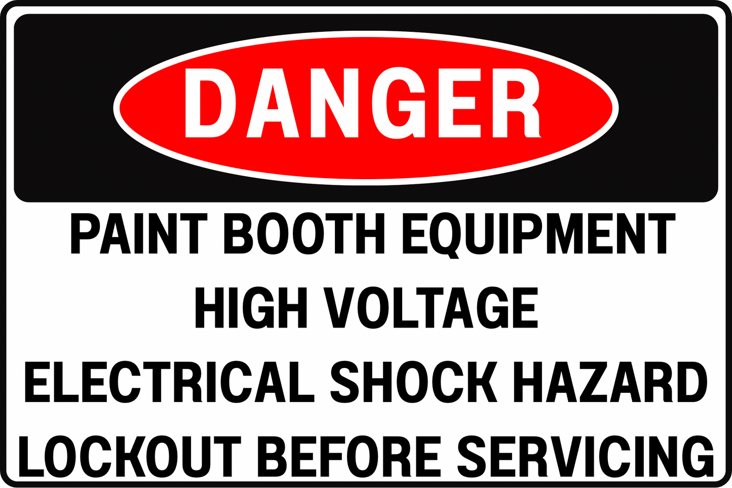 SEVERE INJURY RISK VOLTAGE DANGER SIGN – ARC FLASH HAZARD – FOR PAINT BOOTHS AND ELECTRICAL PANELS – 8X12 UV - RESISTANT, RUST - RESISTANT ALUMINUM – PROFESSIONAL FACILITY GRADE – BY CGAP SAFETY - CGAP Industries