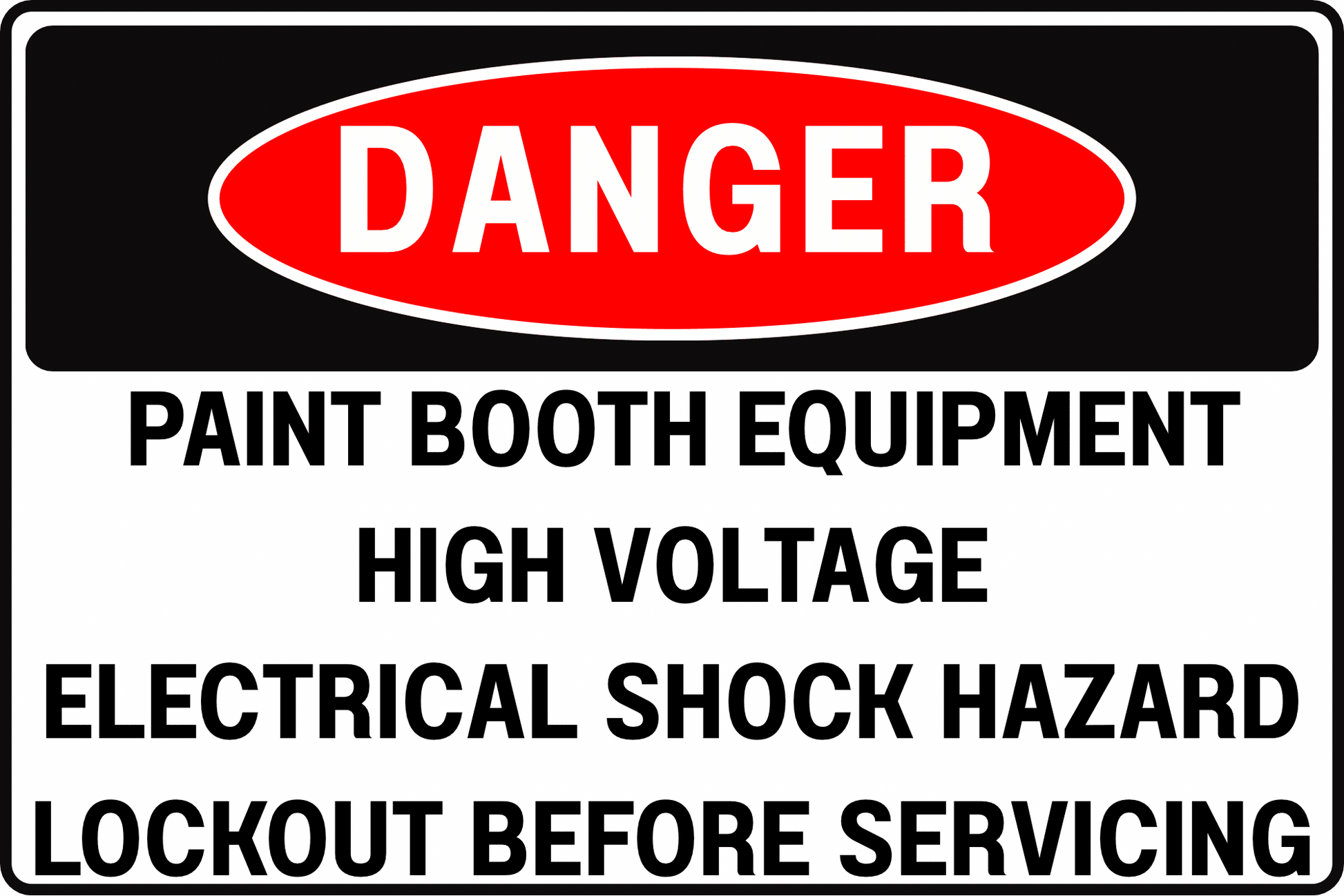 SEVERE INJURY RISK VOLTAGE DANGER SIGN – ARC FLASH HAZARD – FOR PAINT BOOTHS AND ELECTRICAL PANELS – 8X12 UV - RESISTANT, RUST - RESISTANT ALUMINUM – PROFESSIONAL FACILITY GRADE – BY CGAP SAFETY - CGAP Industries