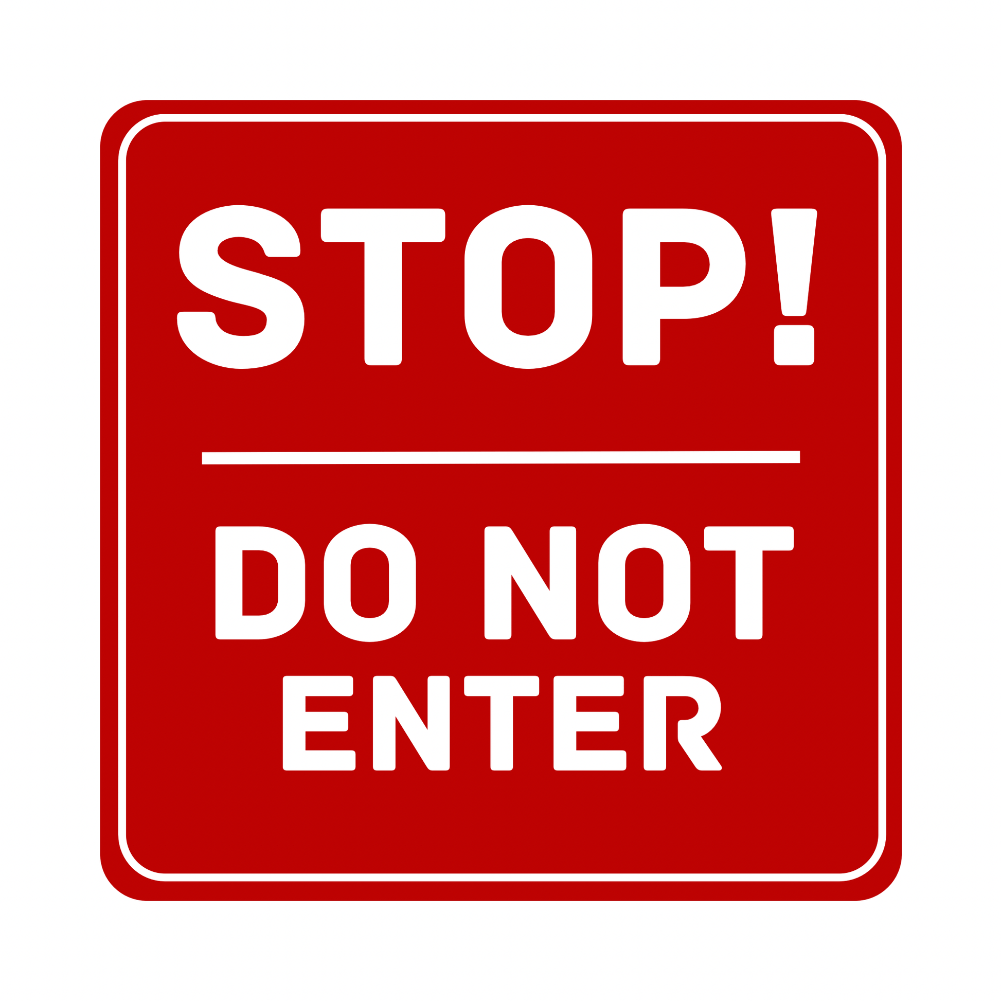 STOP! DO NOT ENTER — Red Safety Door Sign | Peel - and - Stick Decal (8.5 × 11 in) - CGAP Industries