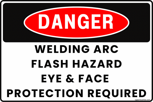 Welding Safety Sign Bundle – 4 - Pack – Arc Flash & Eye Protection Required, Bright Light Hazard, Keep Out Authorized Personnel Only, Hot Surfaces Do Not Touch – 8x12 Aluminum Metal Signs – CGAP Safety - CGAP Industries